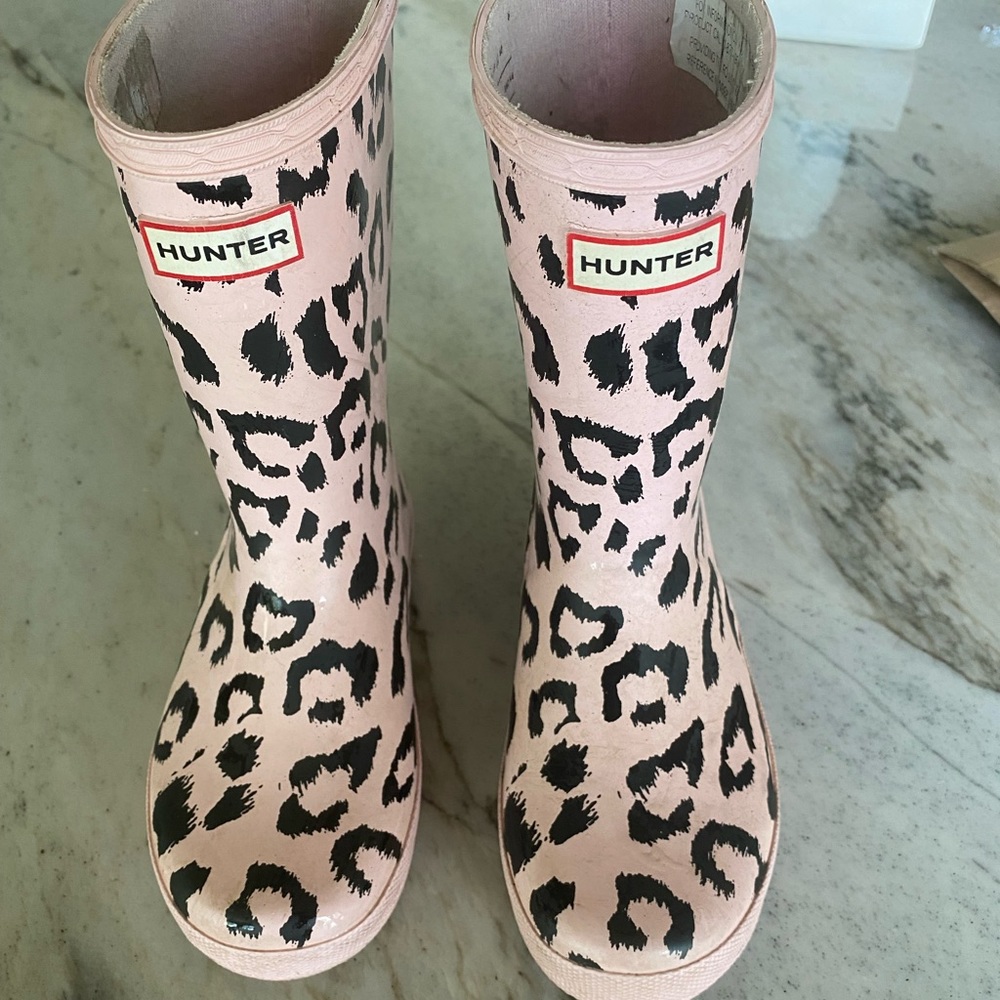 Little Girls size 12 Hunter rain boots